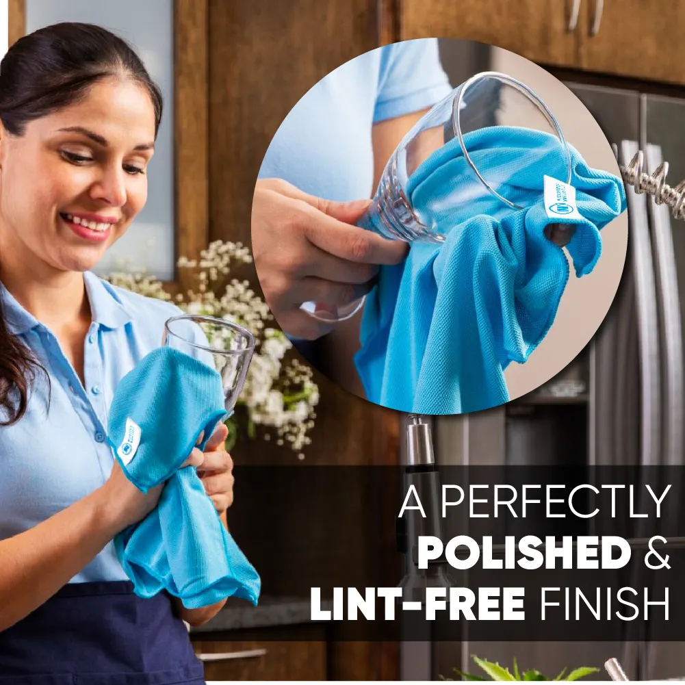 16" x 16" Microfiber Glass Cleaning Cloth
