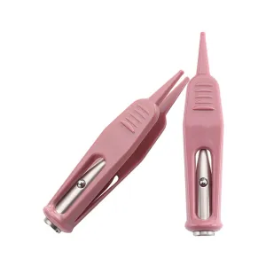 2 Pcs Nose Cleaning Tweezers with Light Baby Nasal Tweezers Infant Booger Pickers Removers Ear Cleaning Clips Baby Care Tools