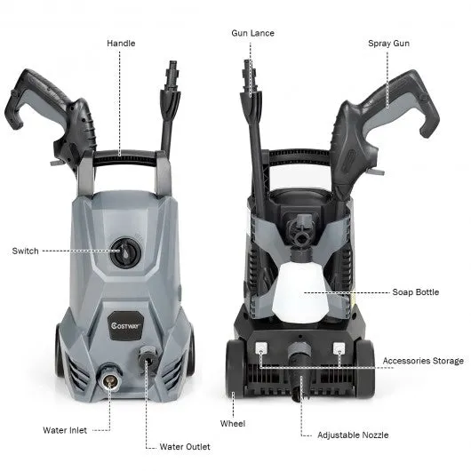 2030 PSI 1.8 GPM High-Pressure Washer with All-in-One Nozzle
