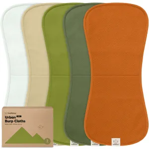 5-Pack Urban Quin Burp Cloths (Palms)