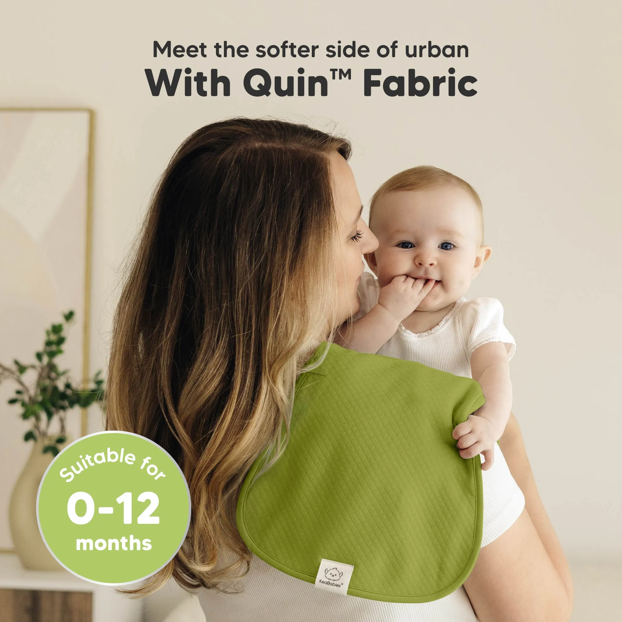 5-Pack Urban Quin Burp Cloths (Palms)