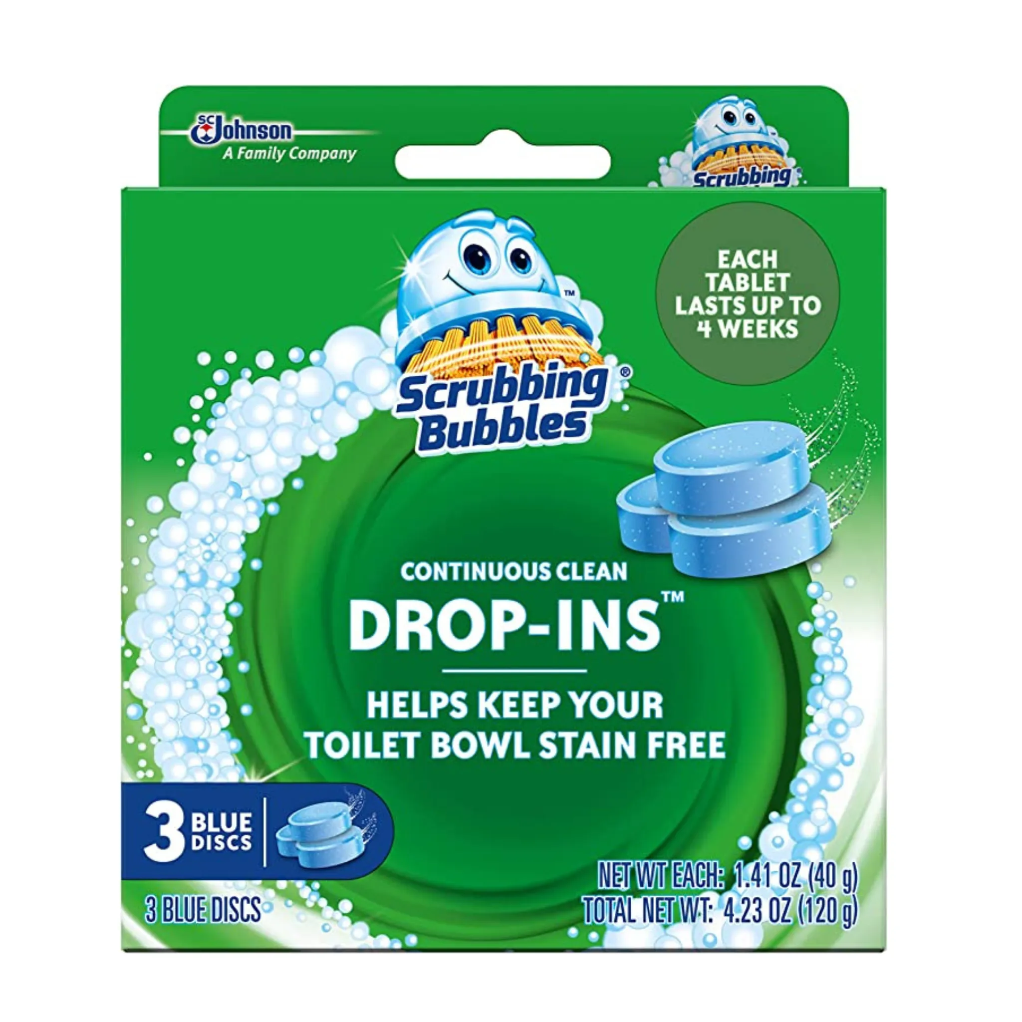 6 Scrubbing Bubbles Continuous Clean Drop-Ins Toilet Cleaner Tablets