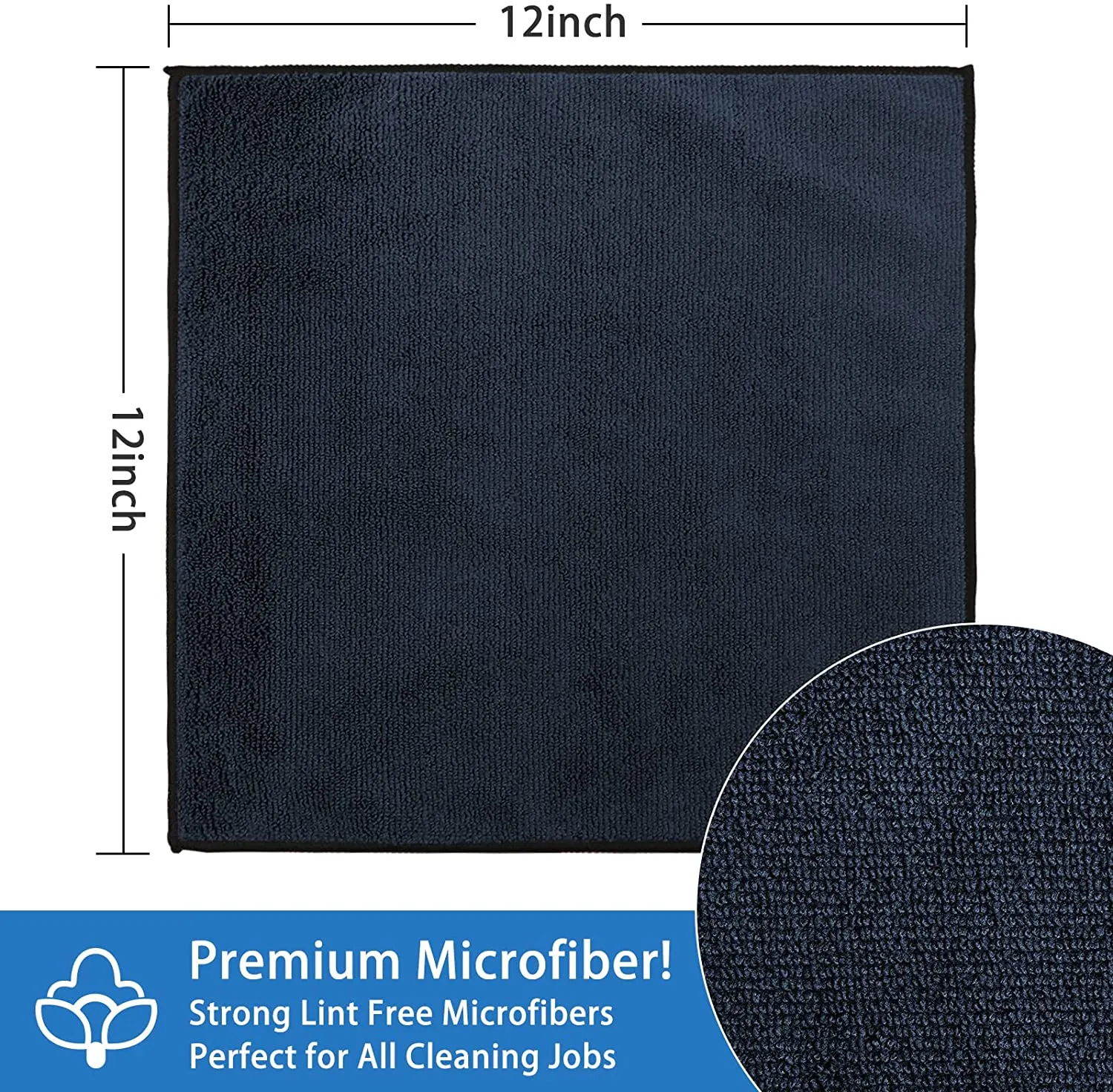 AIDEA Professional Microfiber Cleaning Cloth, Multi-Purpose Microfiber Cleaning Towel, Absorbent Cleaning Rags, Lint-Free Streak-Free, Premium Microfiber Cloth for Cleaning Kitchen, Bathroom, Glass