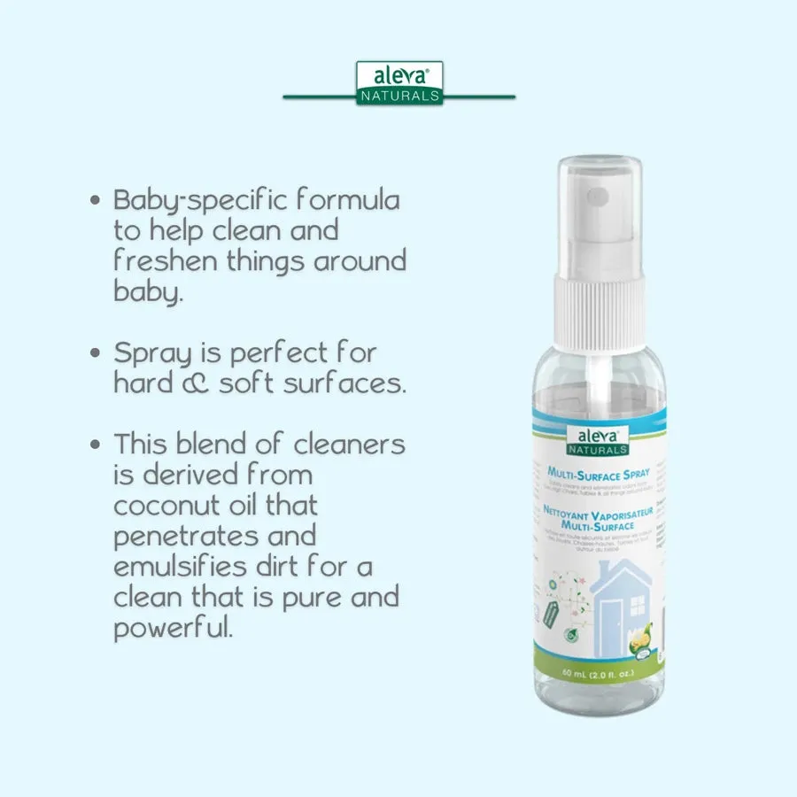 Aleva Naturals Multi-Surface Spray - Travel Size - 60 ml