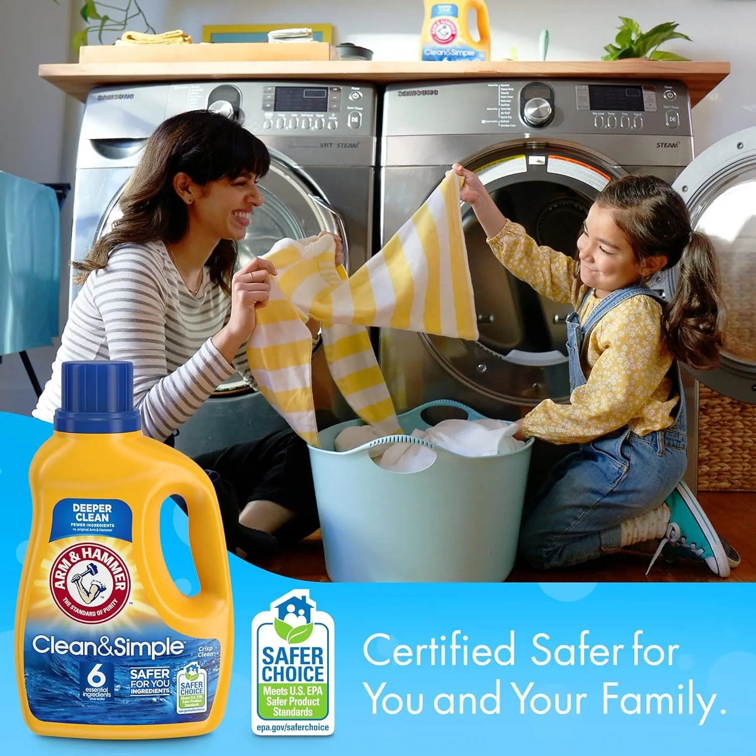 Arm & Hammer Clean & Simple, 25 Loads Liquid Laundry Detergent, 43.75 Fl oz - ANHCNSLLD25