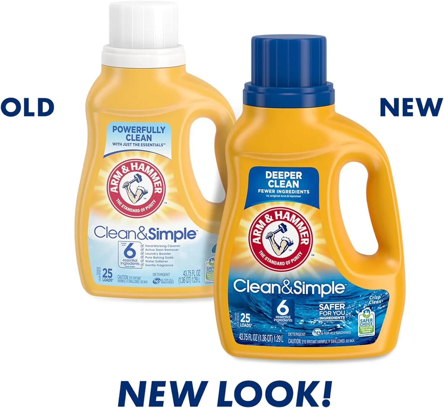 Arm & Hammer Clean & Simple, 25 Loads Liquid Laundry Detergent, 43.75 Fl oz - ANHCNSLLD25