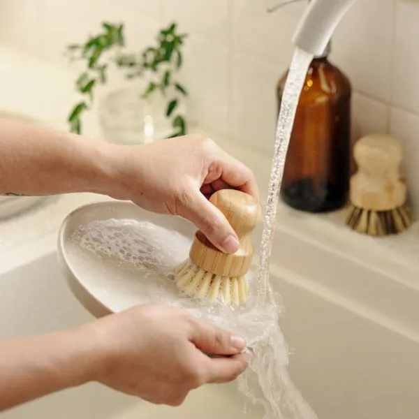 Bamboo pot brush (set of 2)