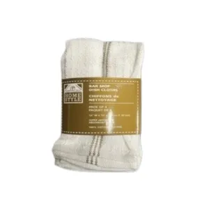 Bar Mop Dish Cloths 4pk. 12"x12" White Home Style