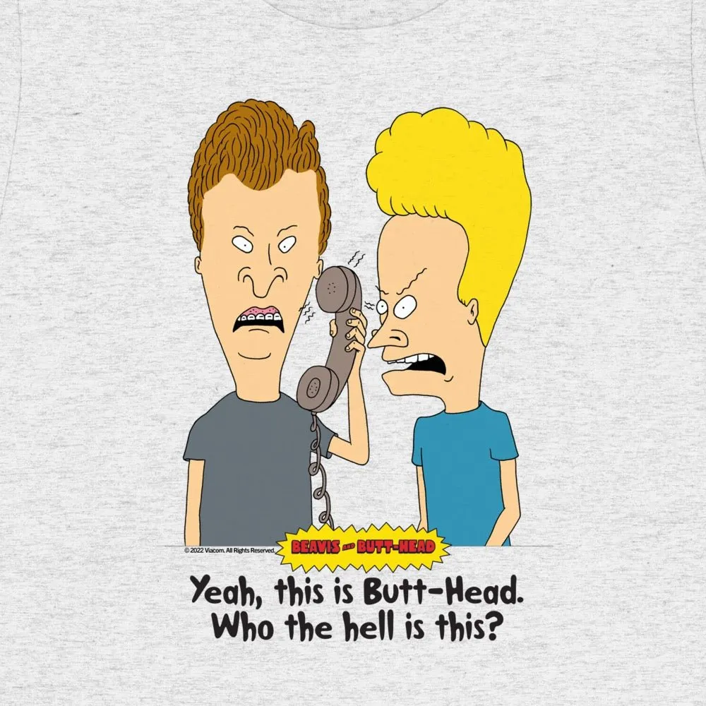 Beavis and Butt-Head Who Is This Adult Tri-Blend T-Shirt