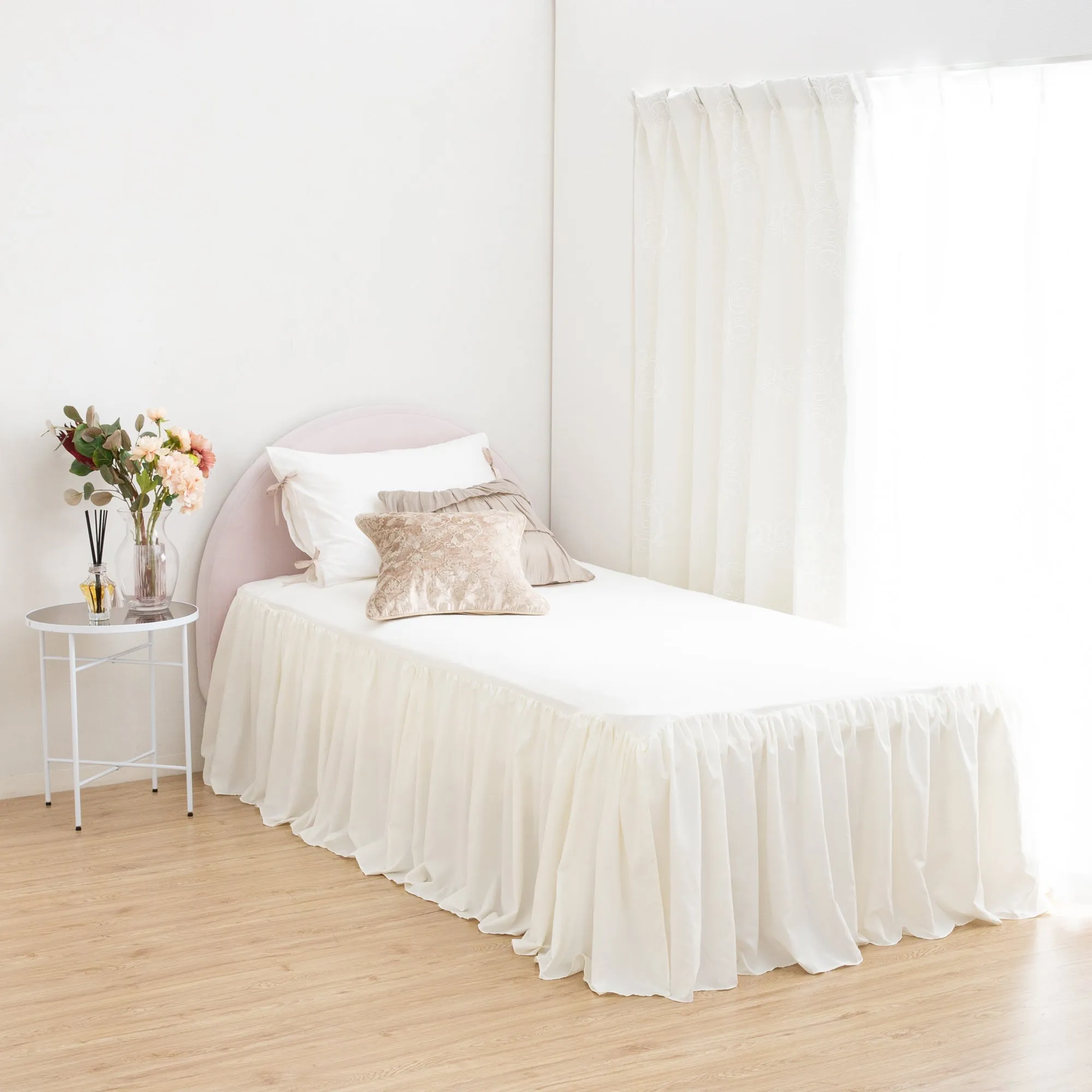 Bed Skirt Single Ivory