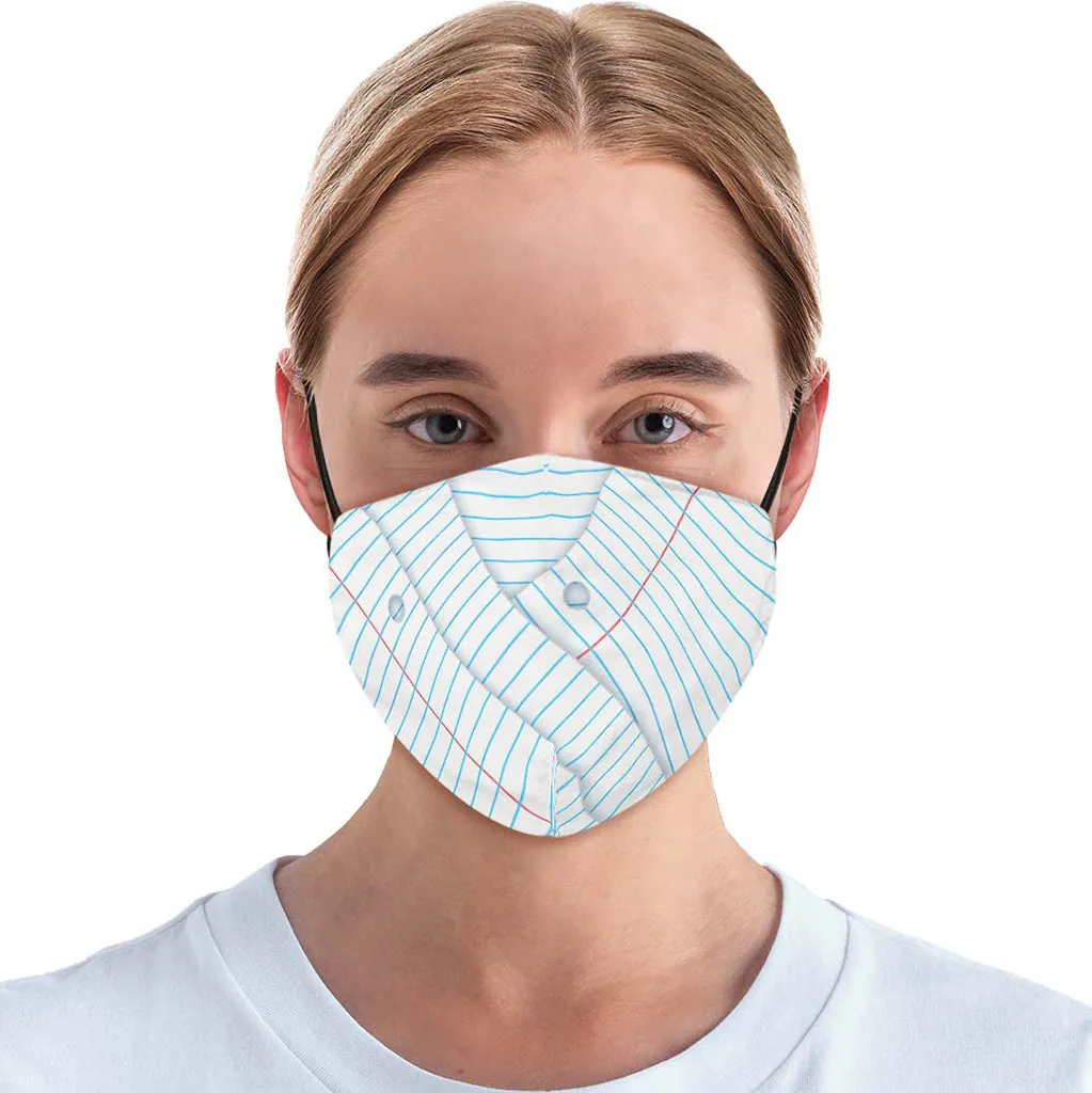 Binder Paper Face Cover