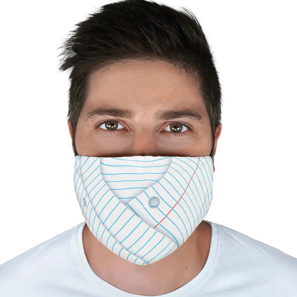 Binder Paper Face Cover