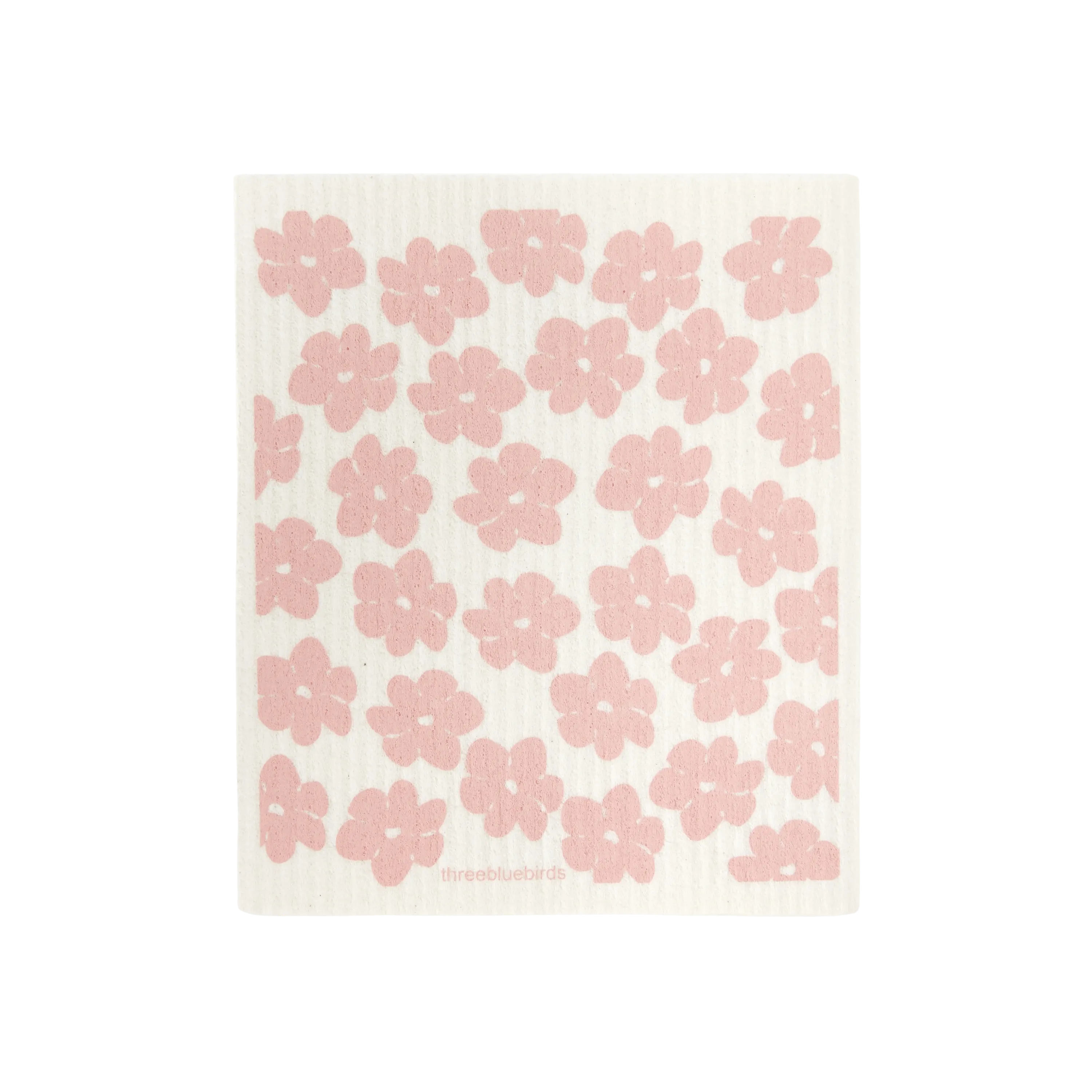 Blush Poppies Swedish Dishcloth