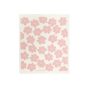 Blush Poppies Swedish Dishcloth