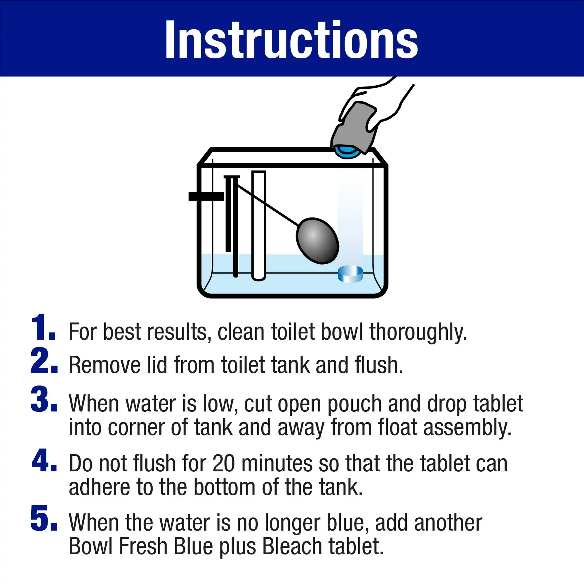 Bowl Fresh Automatic Toilet Bowl Cleaner, Bowl Freshener with Borax and Bleach, 2 Ct