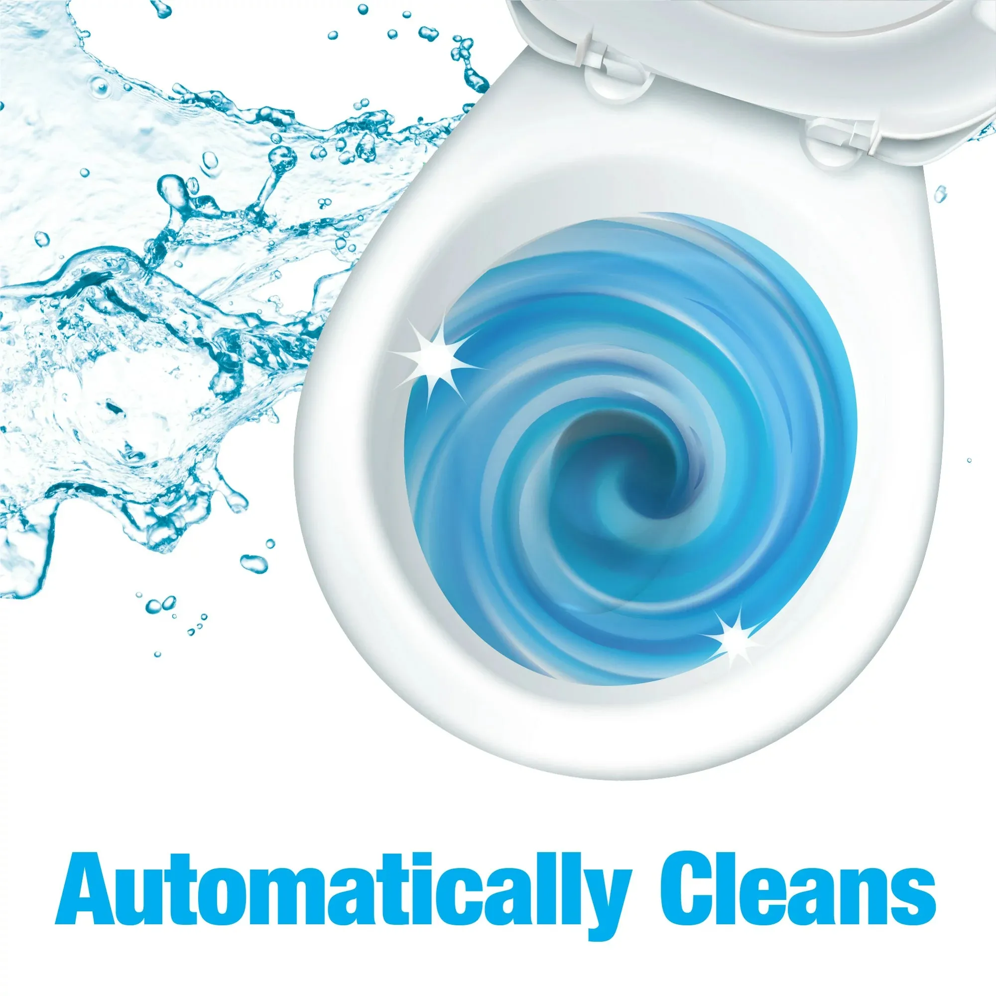 Bowl Fresh Automatic Toilet Bowl Cleaner, Bowl Freshener with Borax and Bleach, 2 Ct