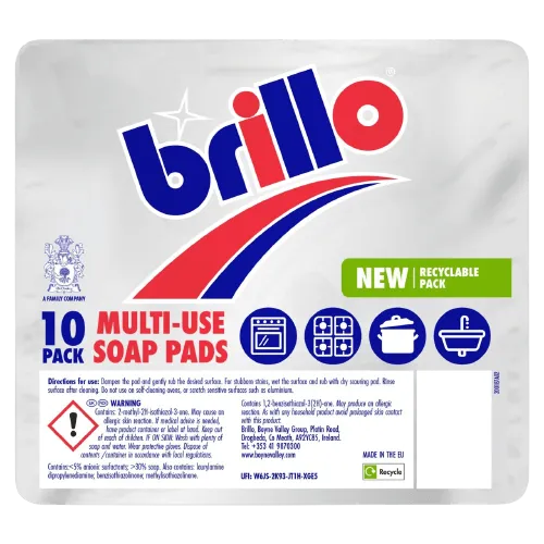 Brillo Multi Use Soap Pads, 10 Pack