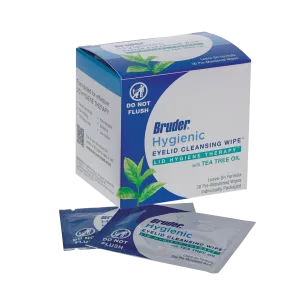 Bruder Hygienic Eyelid Cleansing Wipes with Tea Tree Oil