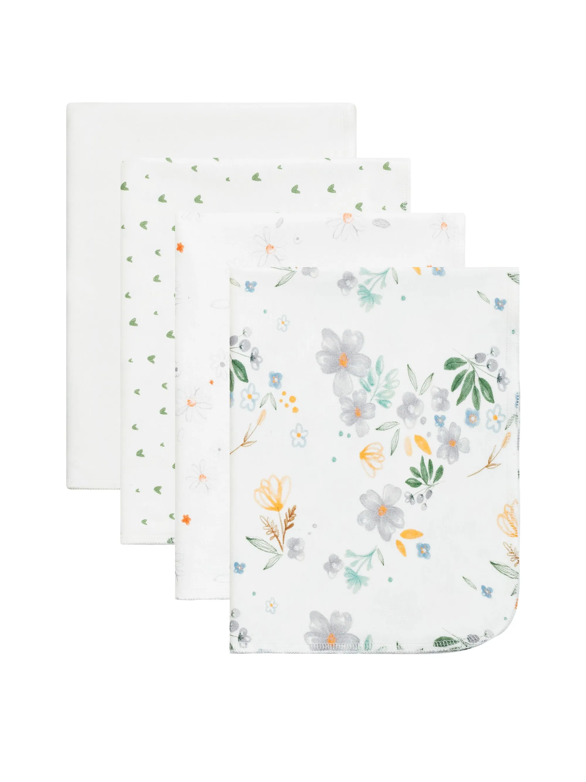 Burp Cloths - Modern Daisy Assorted