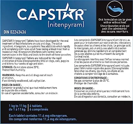 Capstar™ Fast Acting Oral Flea Treatment (Dog & Cat)