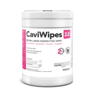 CaviWipes 2.0 Disinfectant Wipes, Enhanced Efficacy, X-Large, 65 per canister