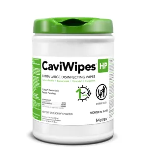 CaviWipes HP Disinfecting Wipes, Hydrogen Peroxide, X-Large, 65 per canister