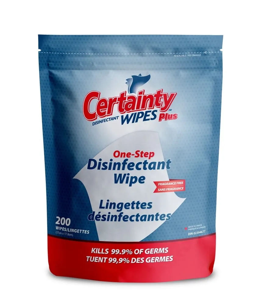 Certainty Plus 96200R Disinfectant Wipes | Denson CFE