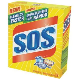 Clorox 98018 18 Count S.O.S Steel Wool Soap Pad - Quantity of 8