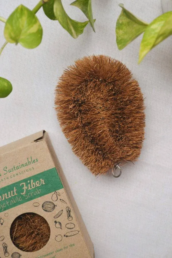Coconut Fiber Cleaning Kit Pack of 5 Coir Brushes