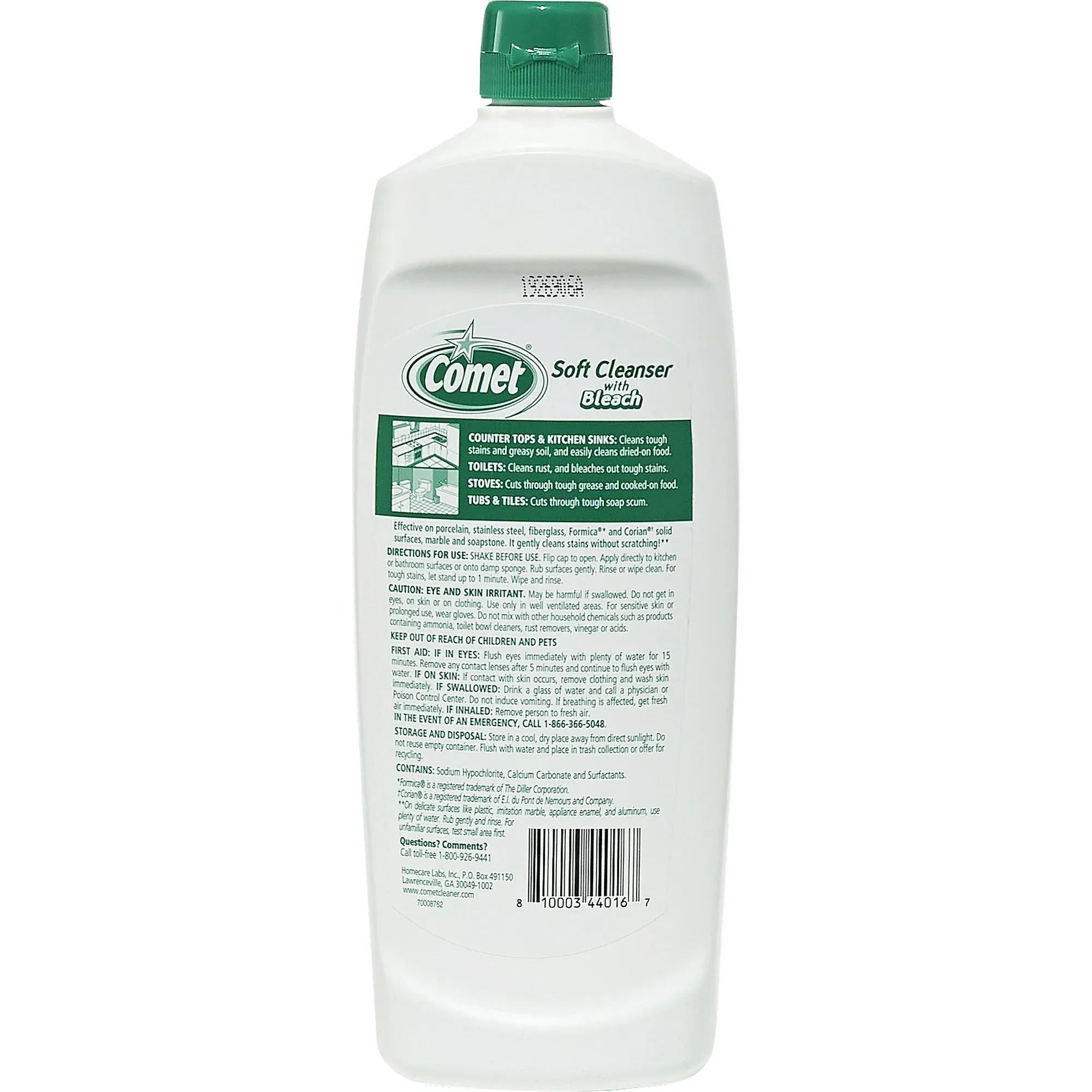 Comet Soft All-Purpose Cleaners Cream with Bleach, 24 Ounce