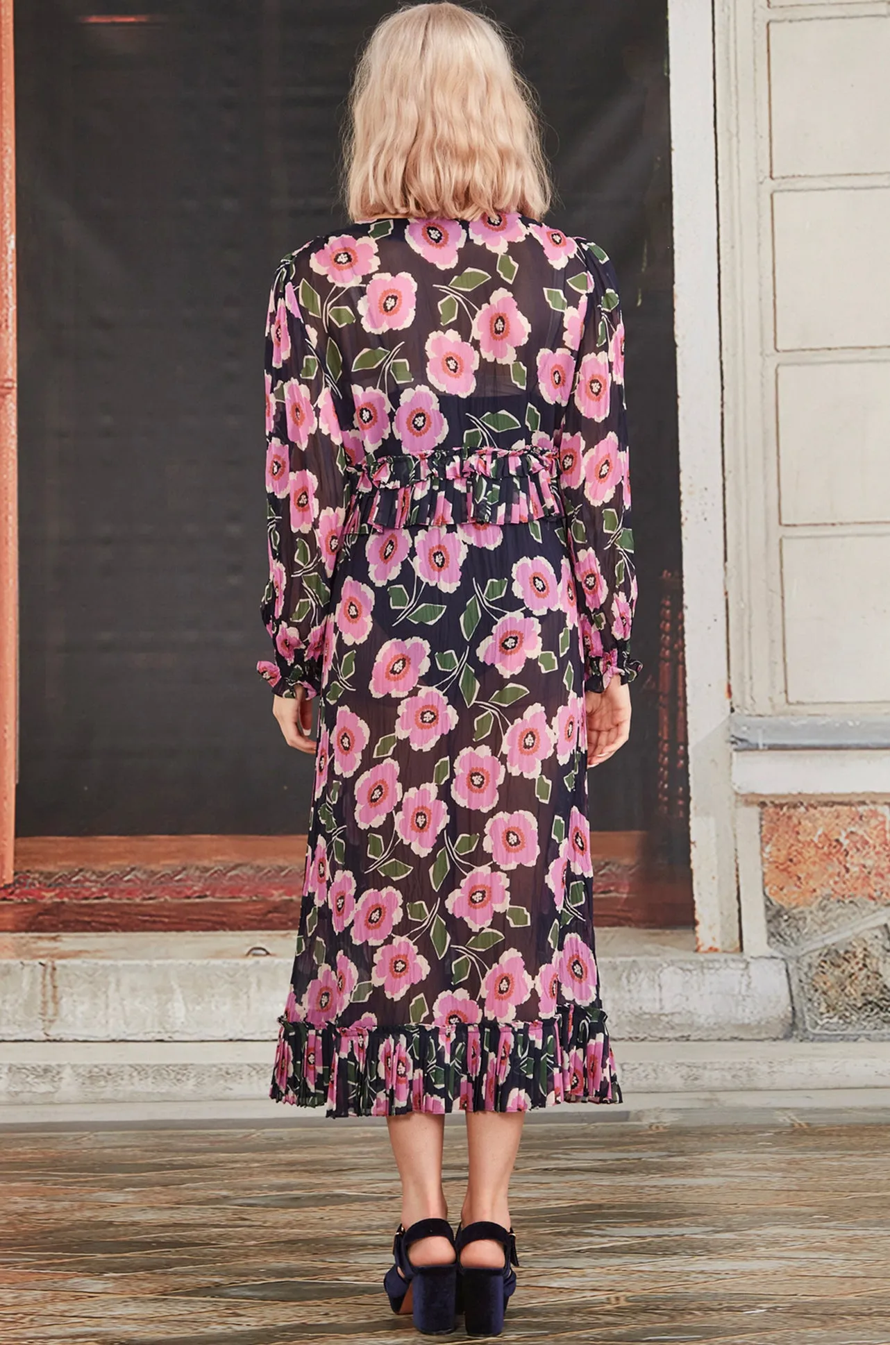 Cooper - Posy Days Ahead Pleating Point Dress