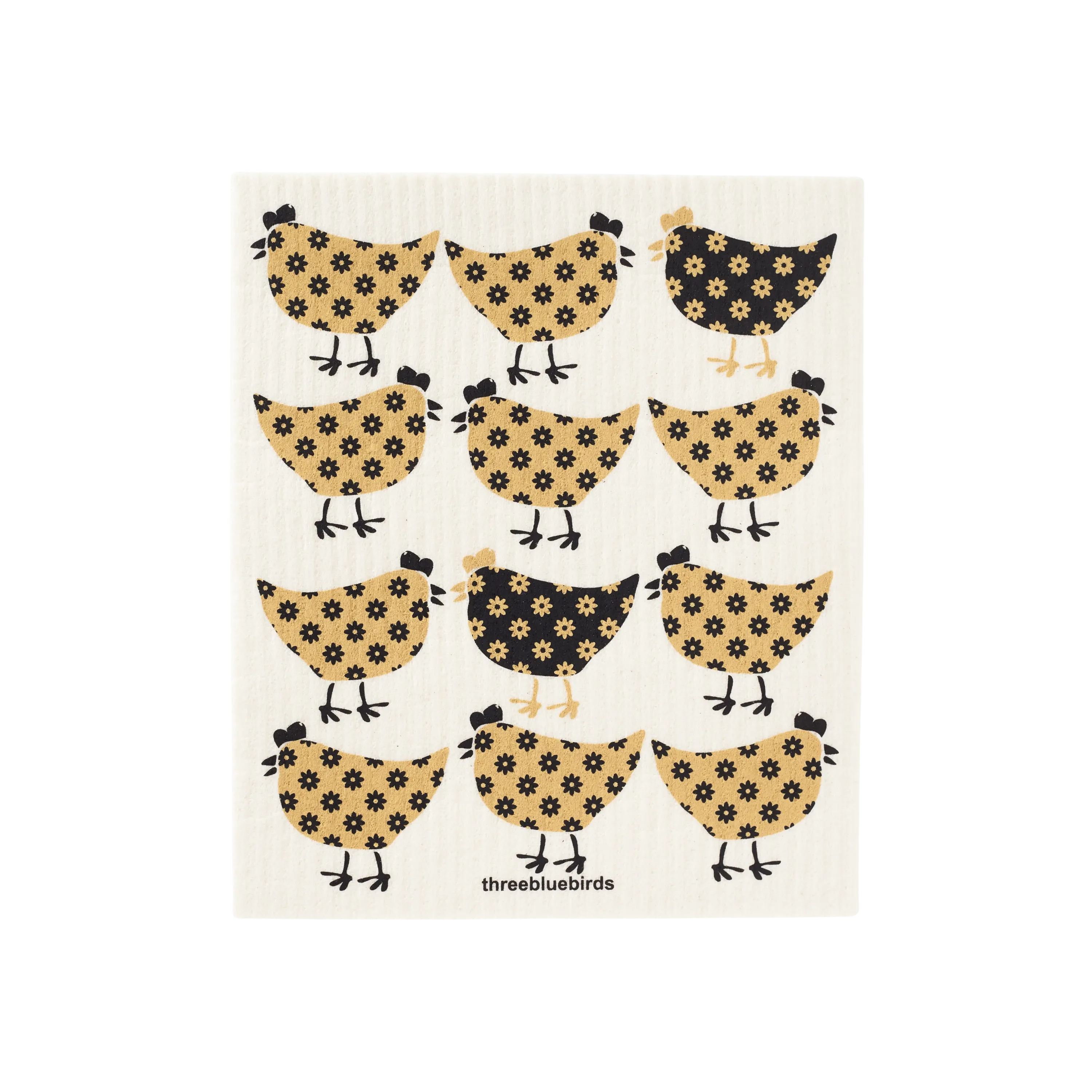 Country Chickens Swedish Dishcloth