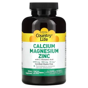 Country Life, Cal-Mag-Zinc, 250 Tablets