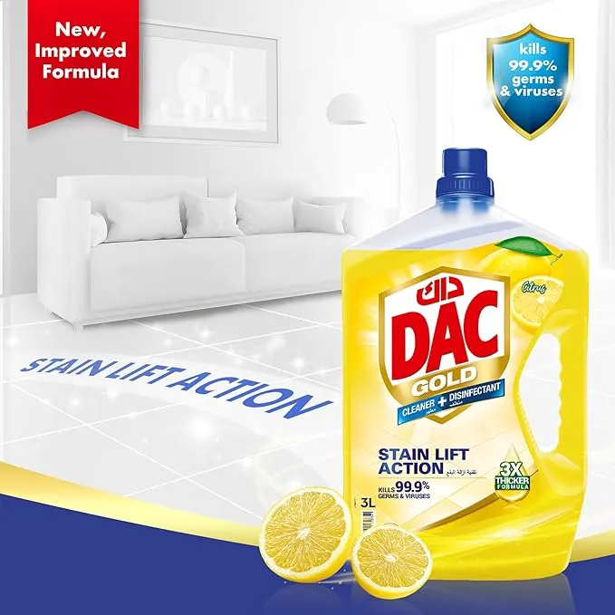 DAC Dinsinfectant Gold Citrus 3L 1L