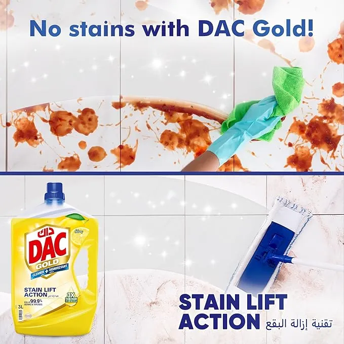 DAC Dinsinfectant Gold Citrus 3L 1L
