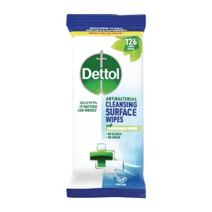 Dettol Antibacterial Surface Cleaning Wipes (Pack of 126) - FT011