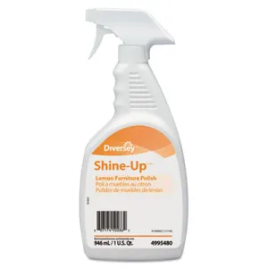 Diversey™ Shine-Up Lemon Furniture Cleaner & Polish (32 oz Spray Bottles) - Case of 12