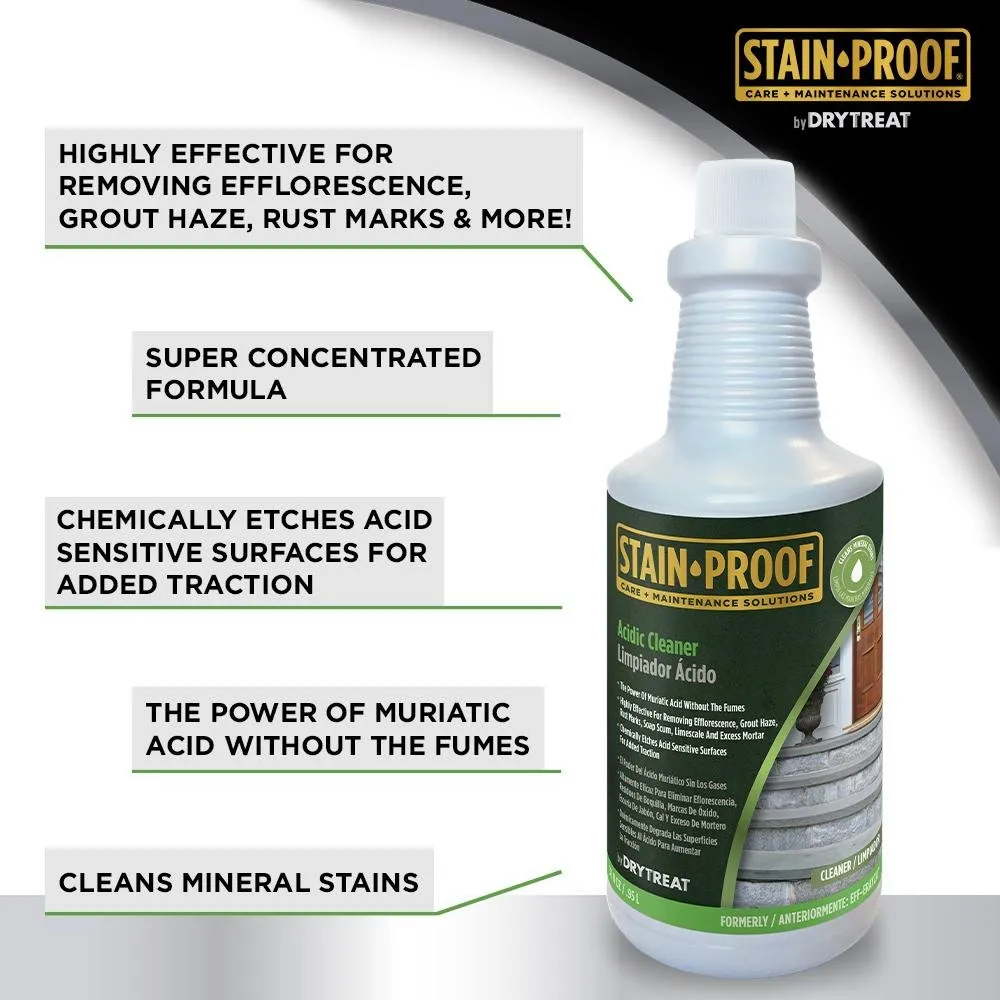 Dry-Treat Stain-Proof Eff Erayza Safe Acid Cleaner