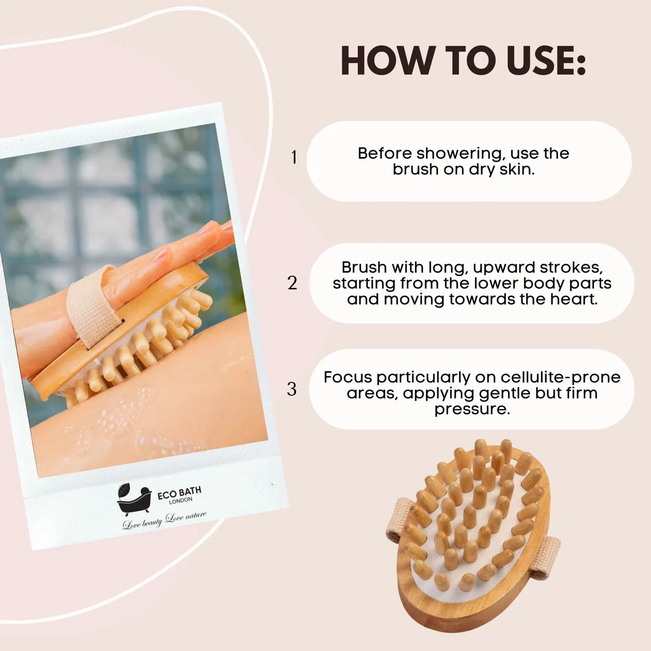 Eco Bath Cellulite Hand Brush