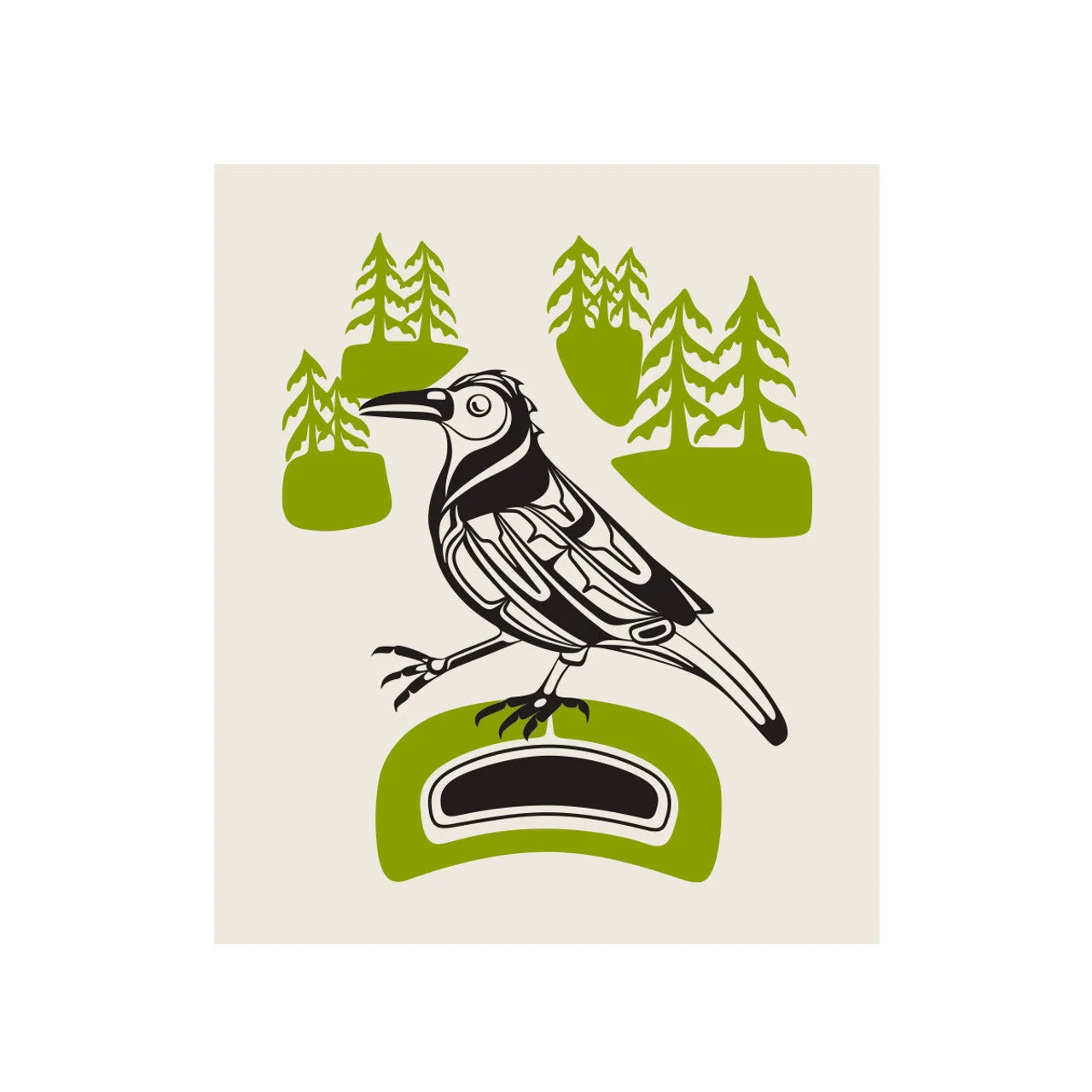Eco Cloths - Crow - Walk in the Park - Paul Windsor (Haisla, Heiltsuk)