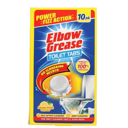 Elbow Grease Lemon Fresh Toilet Tablets 30g, Pack of 10