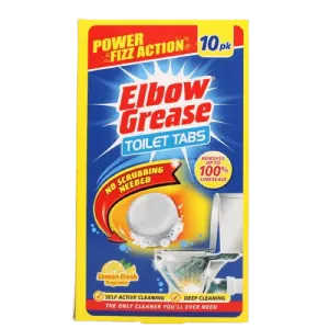 Elbow Grease Lemon Fresh Toilet Tablets 30g, Pack of 10