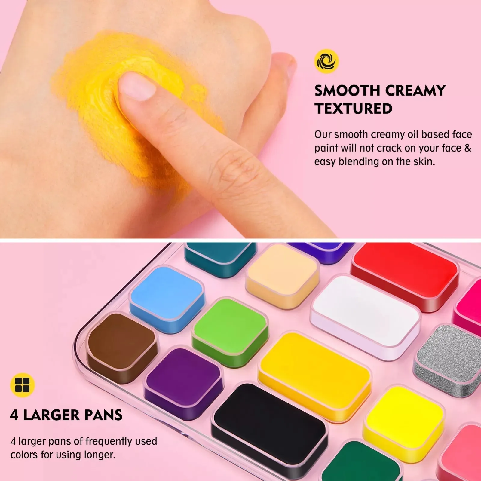 Face & Body Paint Set 20 Colors for Halloween Cosplay