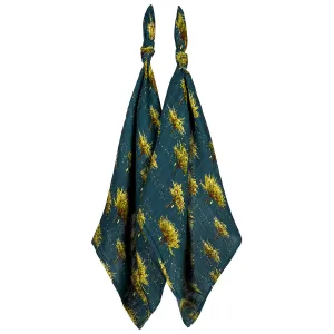 Firefly Bamboo Muslin Two-Piece Burp Cloth Set