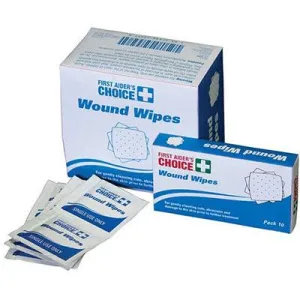 First Aiders Choice Wound Wipes Pack 10