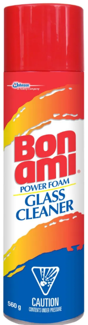 Glass Cleaner - SC Johnson Bon Ami Aerosol 560G (Case of 12), 0-00-62300-31263-4
