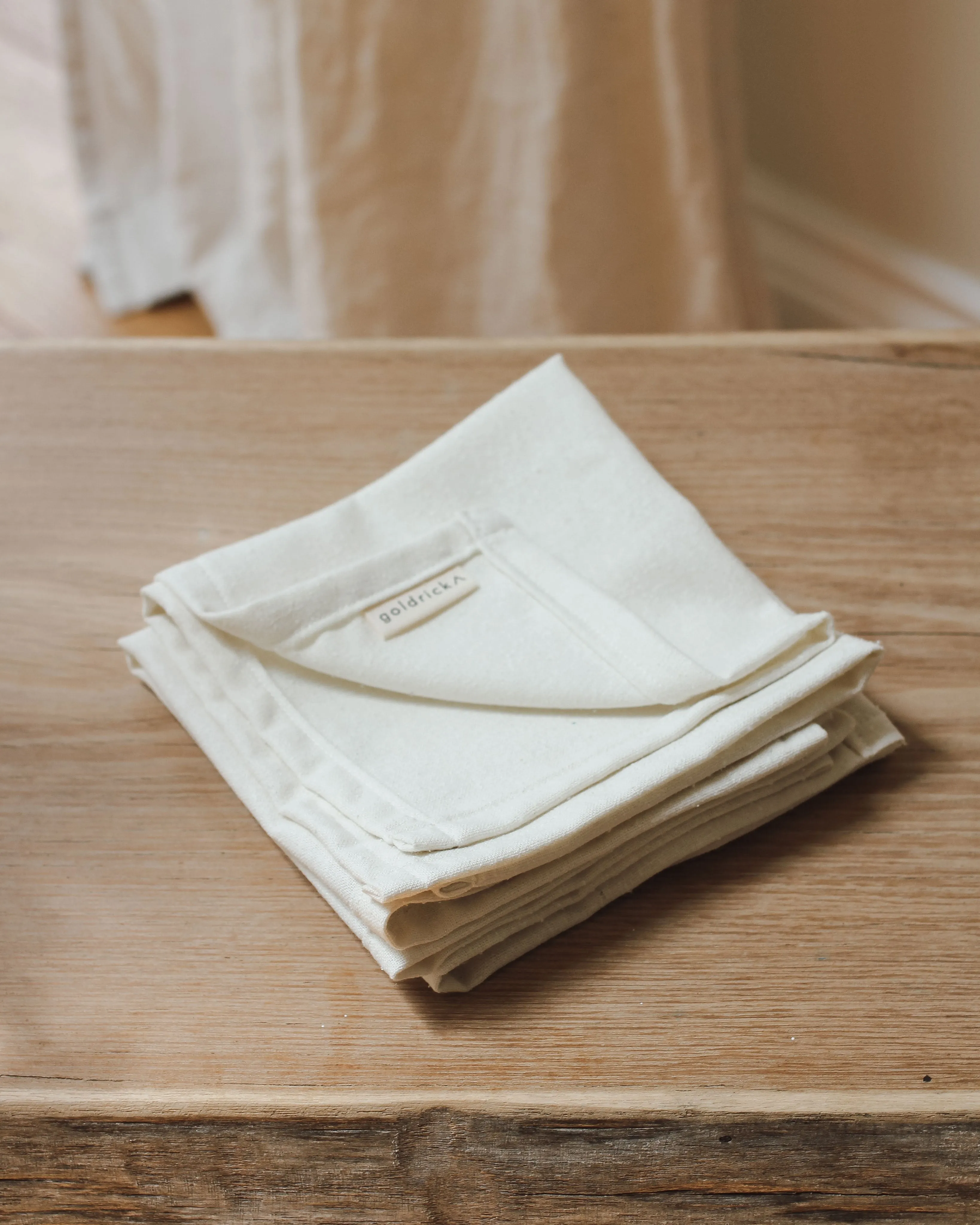 Handmade Raw Silk Face Cloths
