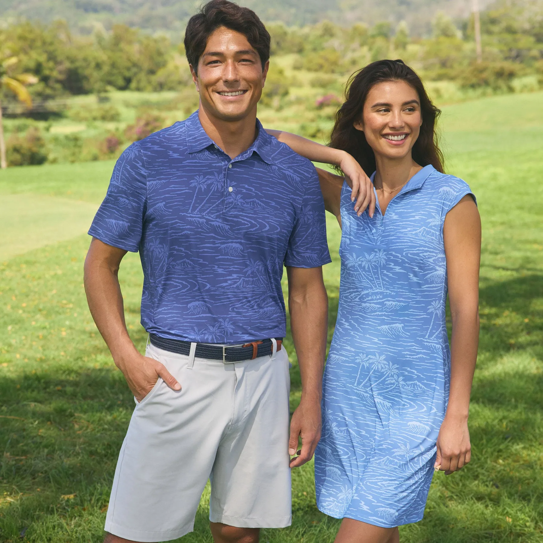 ISLAND TRADEWINDS PERFORMANCE POLO / Performance Fabric