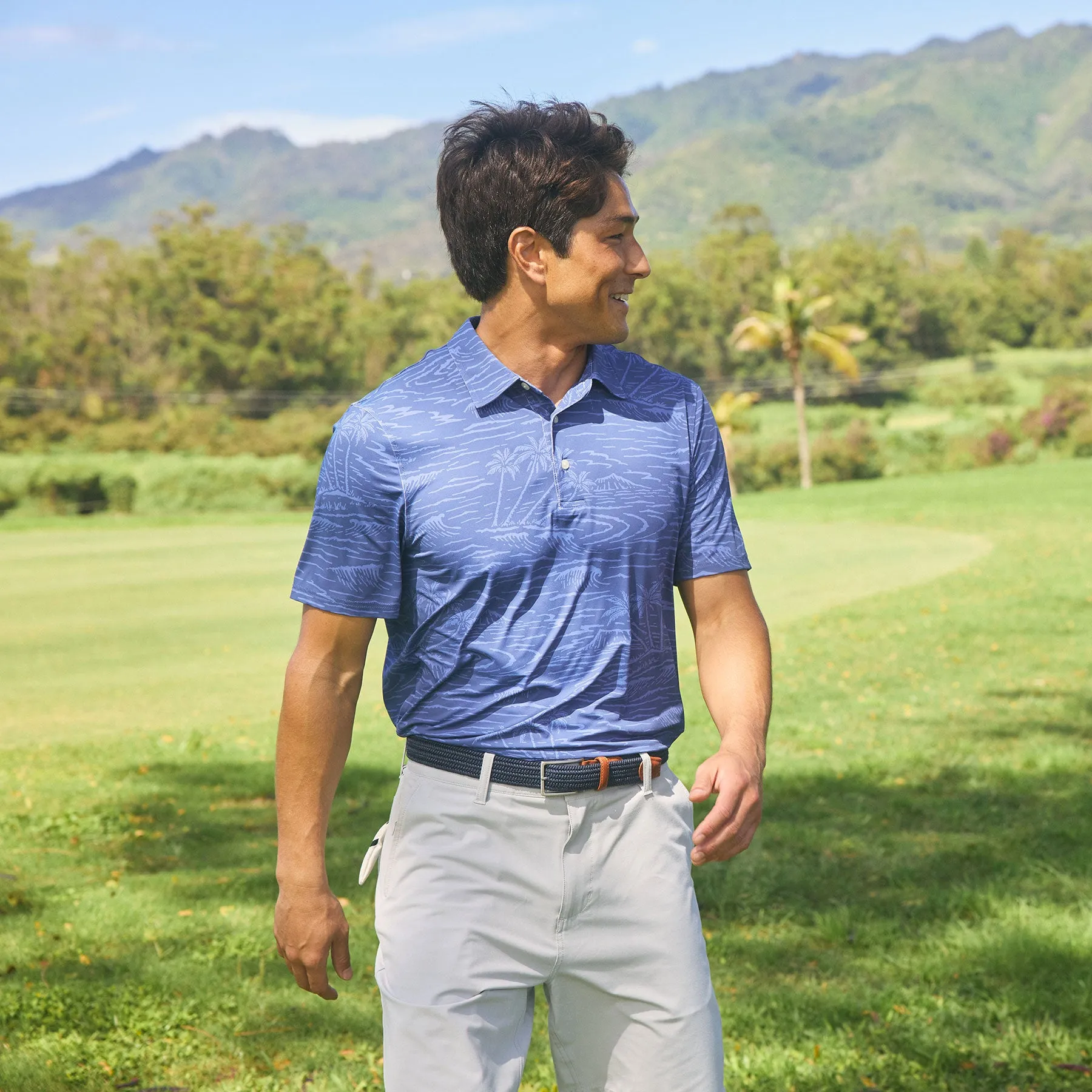 ISLAND TRADEWINDS PERFORMANCE POLO / Performance Fabric