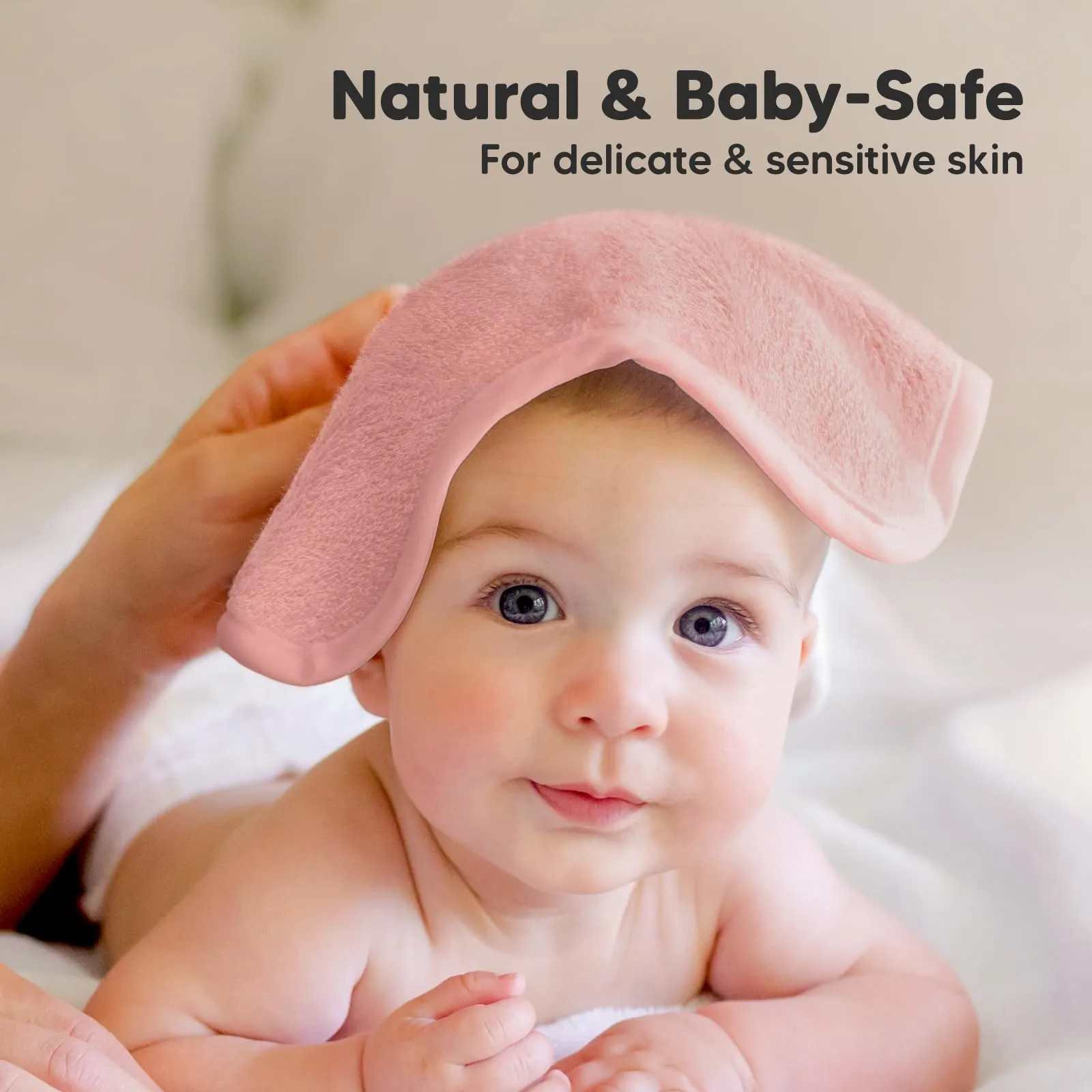 KeaBabies: Baby Washcloths, Soft Viscose, Bamboo Deluxe